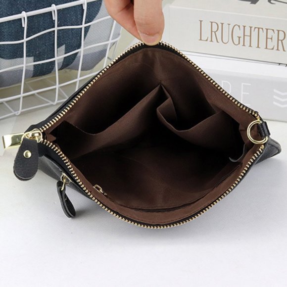 Watermelon Red Leather Crossbody Wristlet Clutch Shoulder Bag Handbag Pu… - Picture 7 of 12